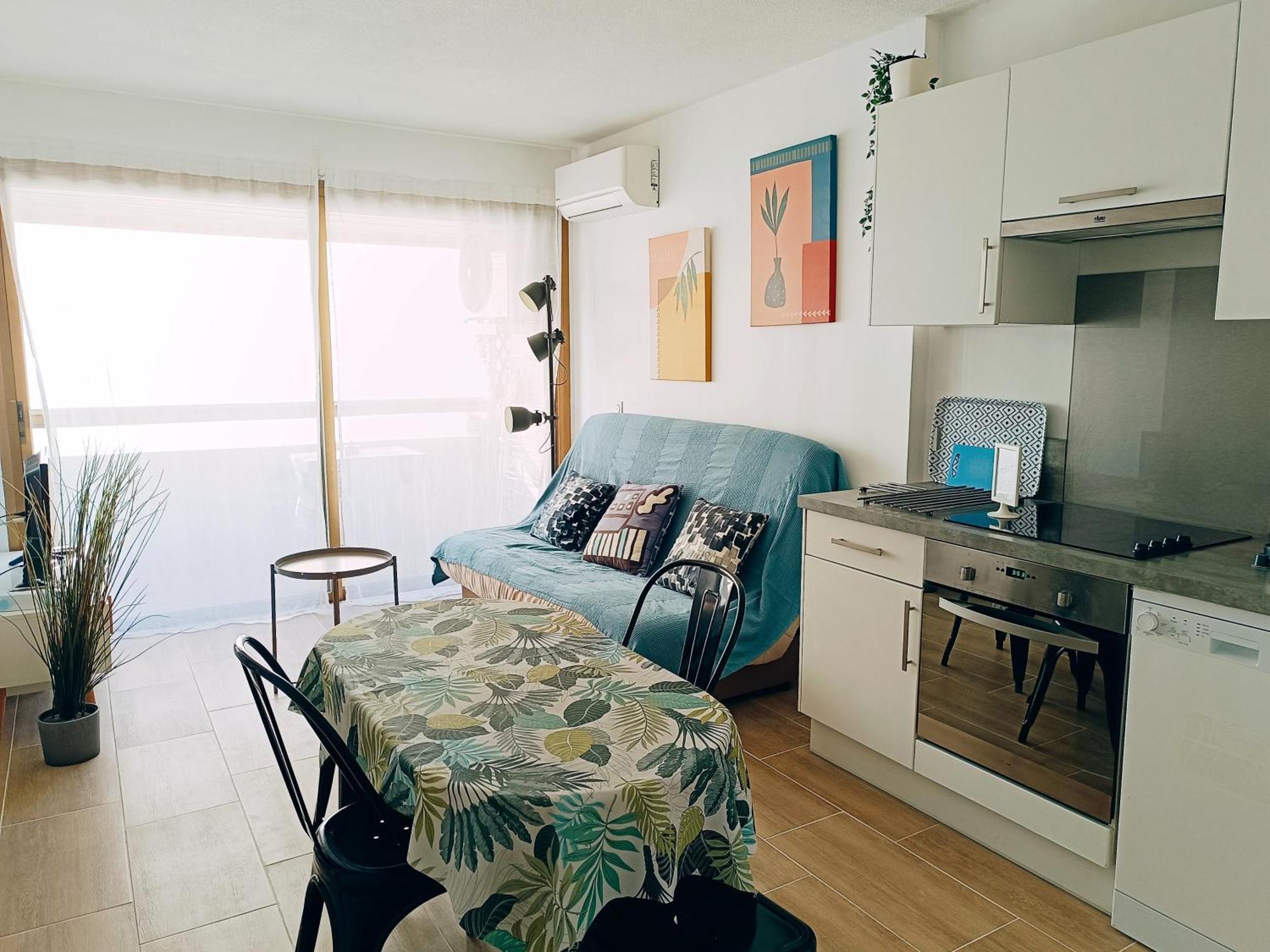 2 pièces climatisé avec balcon dans le vieil Antibes, résidence moderne avec ascenseur Exterior foto